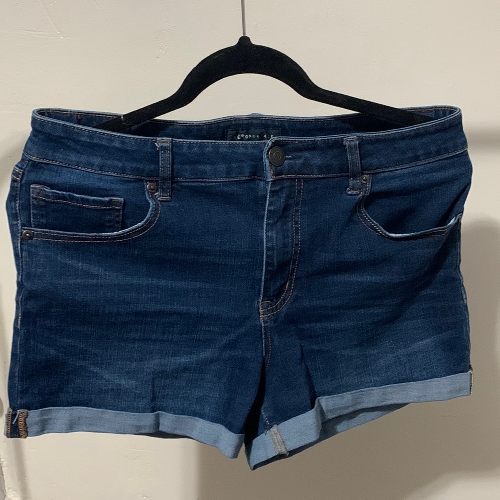 Aeropostale Blue Short Jean Shorts